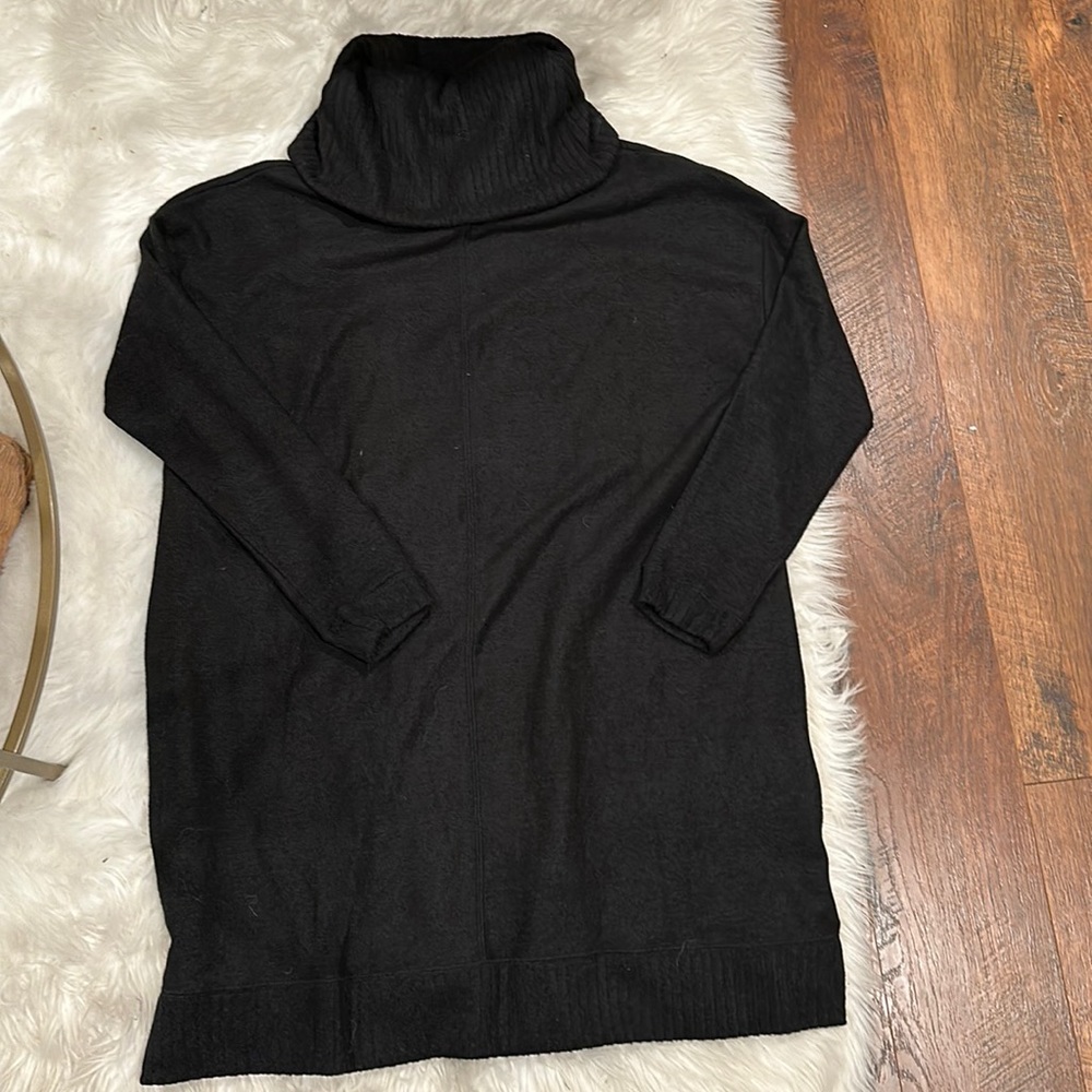 Black turtleneck dress